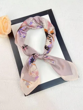 1pc Women Floral Print Fashion Bandana, For Daily Life