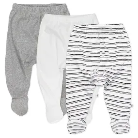 3-Pack Organic Cotton Footed Pants