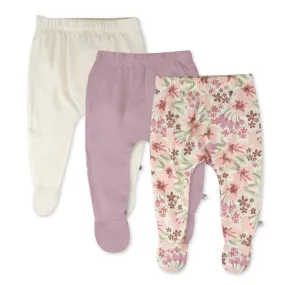 3-Pack Organic Cotton Footed Pants