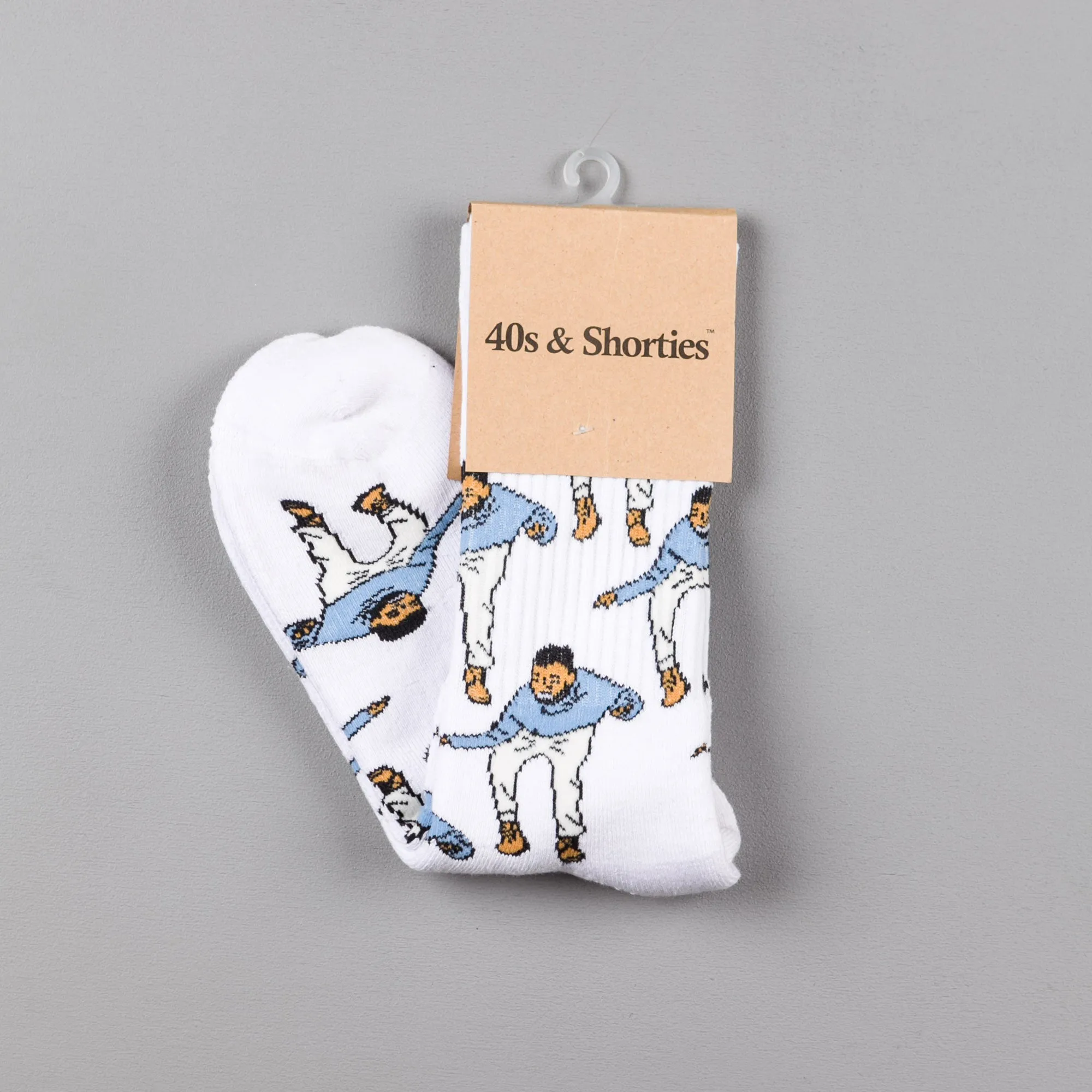 40s & Shorties Bling Dance Socks - White