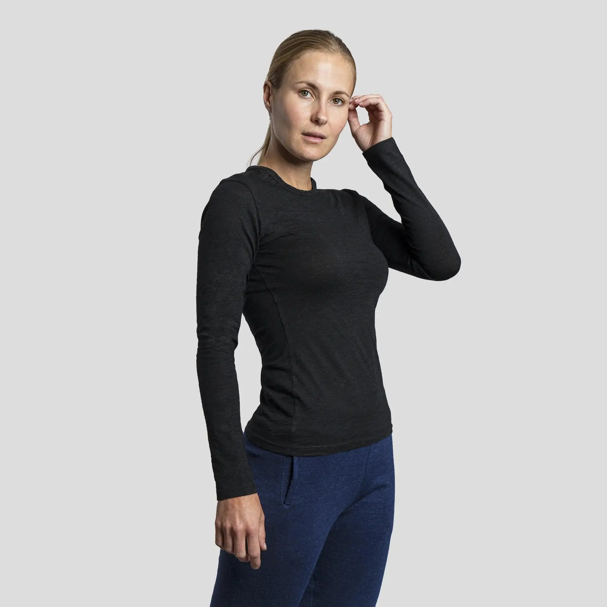 5 Pack - Women's Alpaca Wool Long Sleeve Shirts: 160 Ultralight