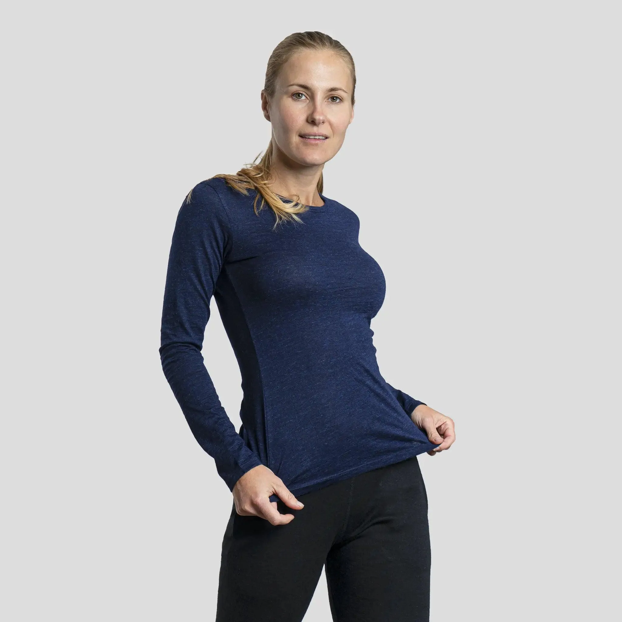 5 Pack - Women's Alpaca Wool Long Sleeve Shirts: 160 Ultralight