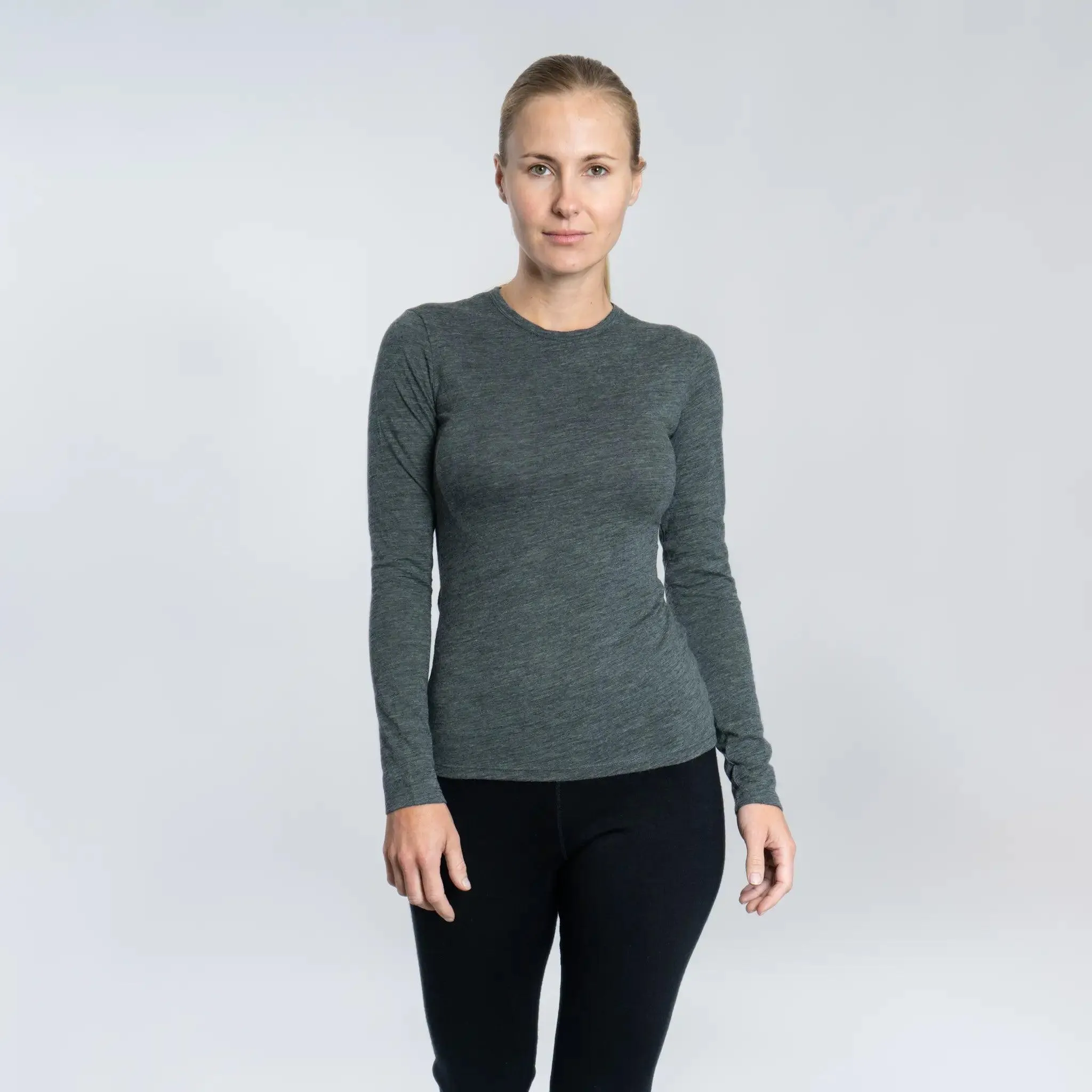 5 Pack - Women's Alpaca Wool Long Sleeve Shirts: 160 Ultralight