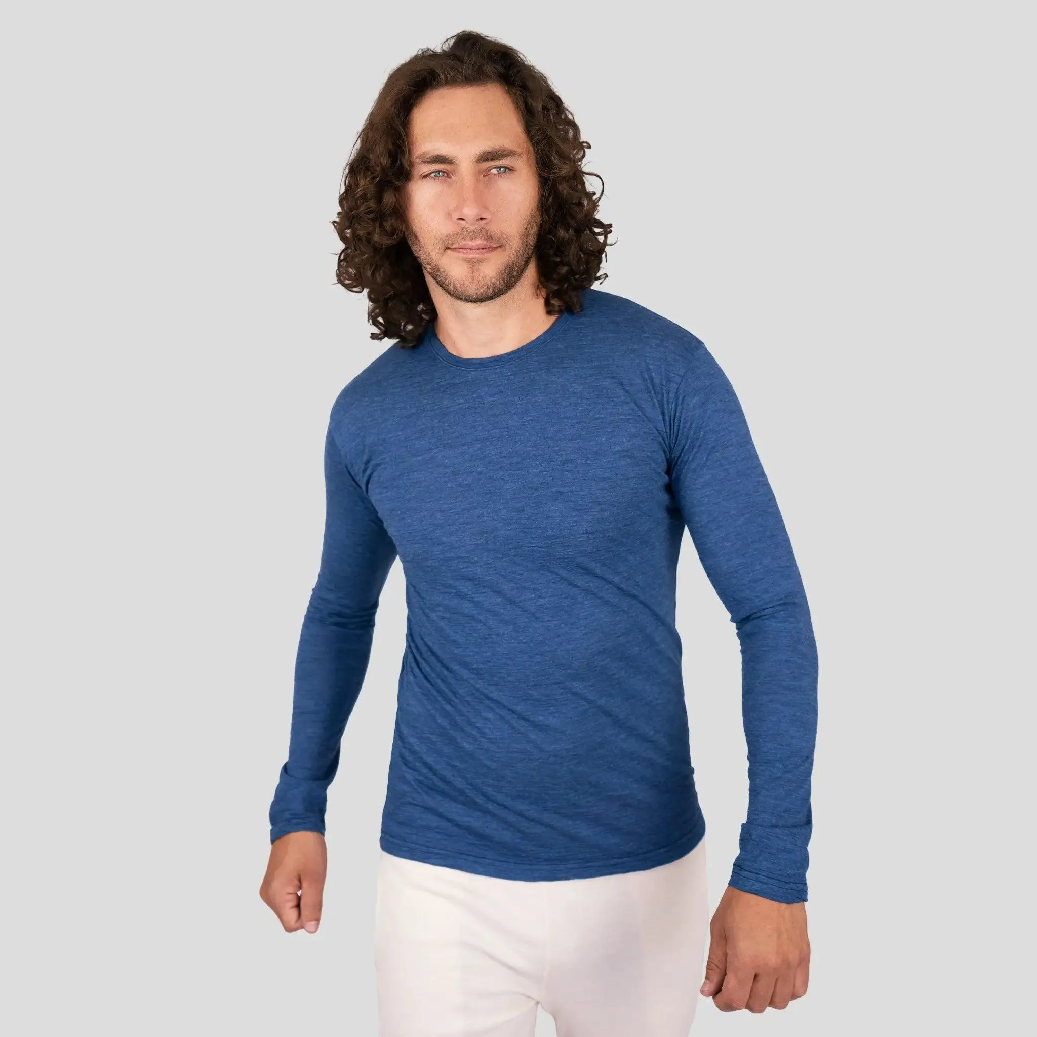 7 Pack - Men's Alpaca Wool Long Sleeve Shirts: 160 Ultralight