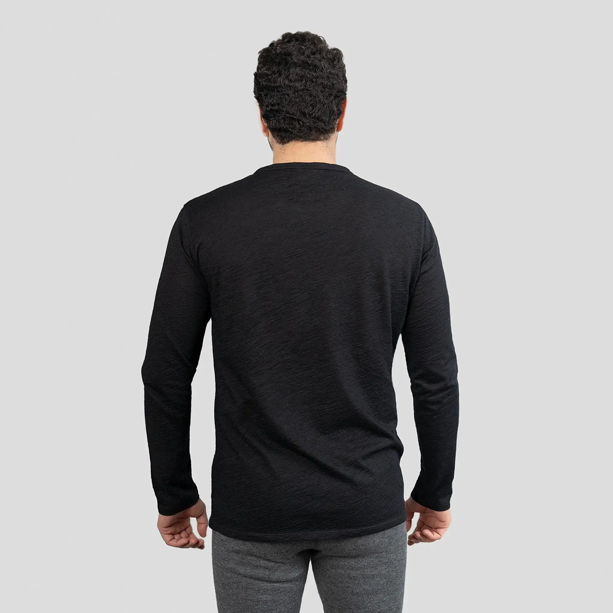 7 Pack - Men's Alpaca Wool Long Sleeve Shirts: 160 Ultralight