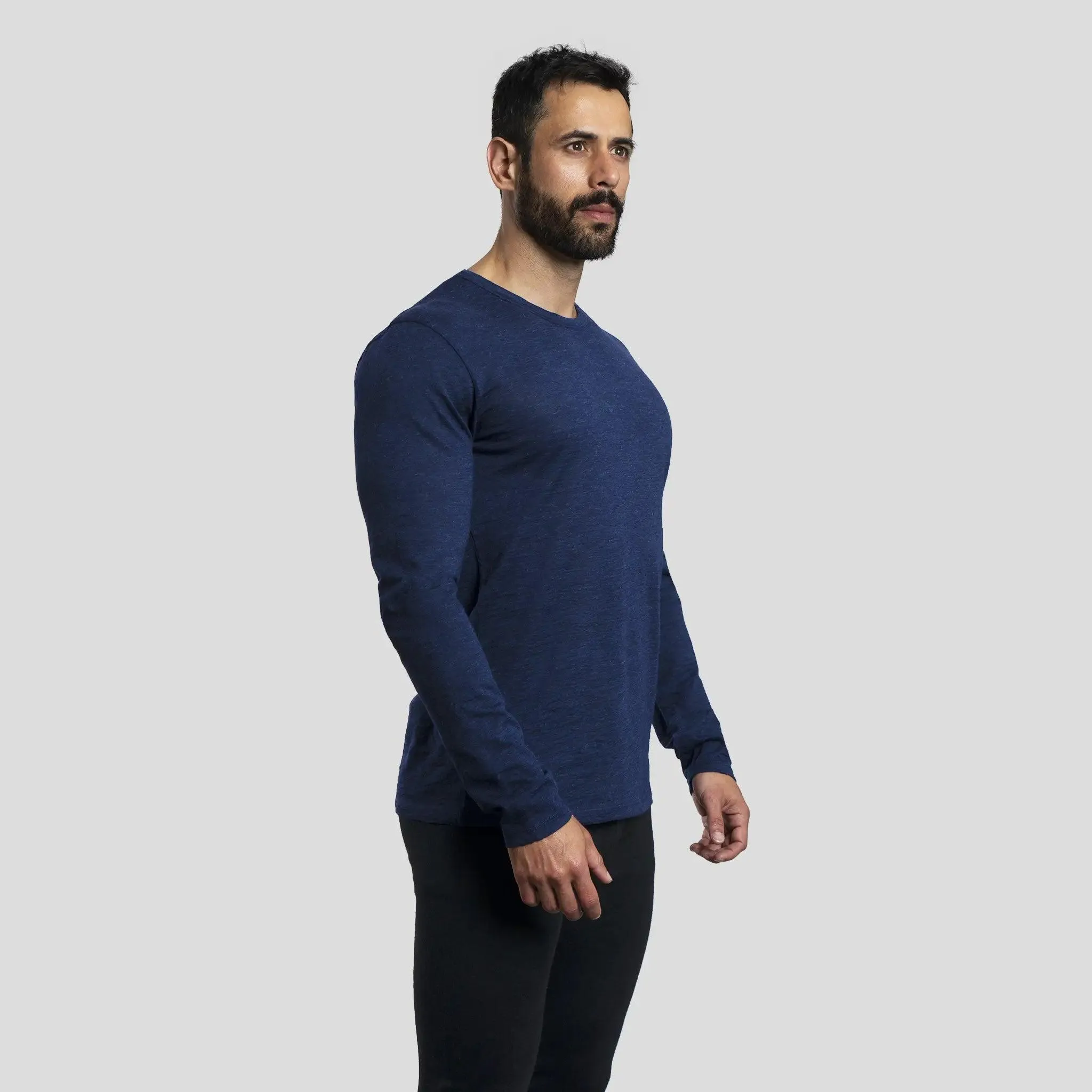 7 Pack - Men's Alpaca Wool Long Sleeve Shirts: 160 Ultralight