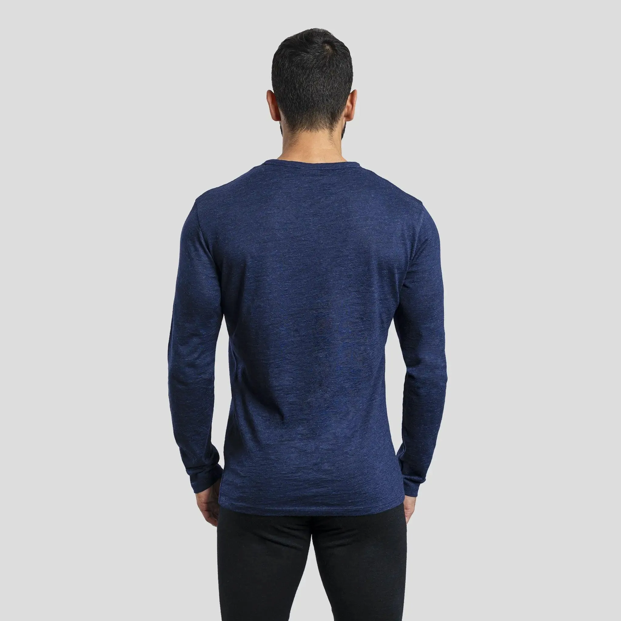 7 Pack - Men's Alpaca Wool Long Sleeve Shirts: 160 Ultralight