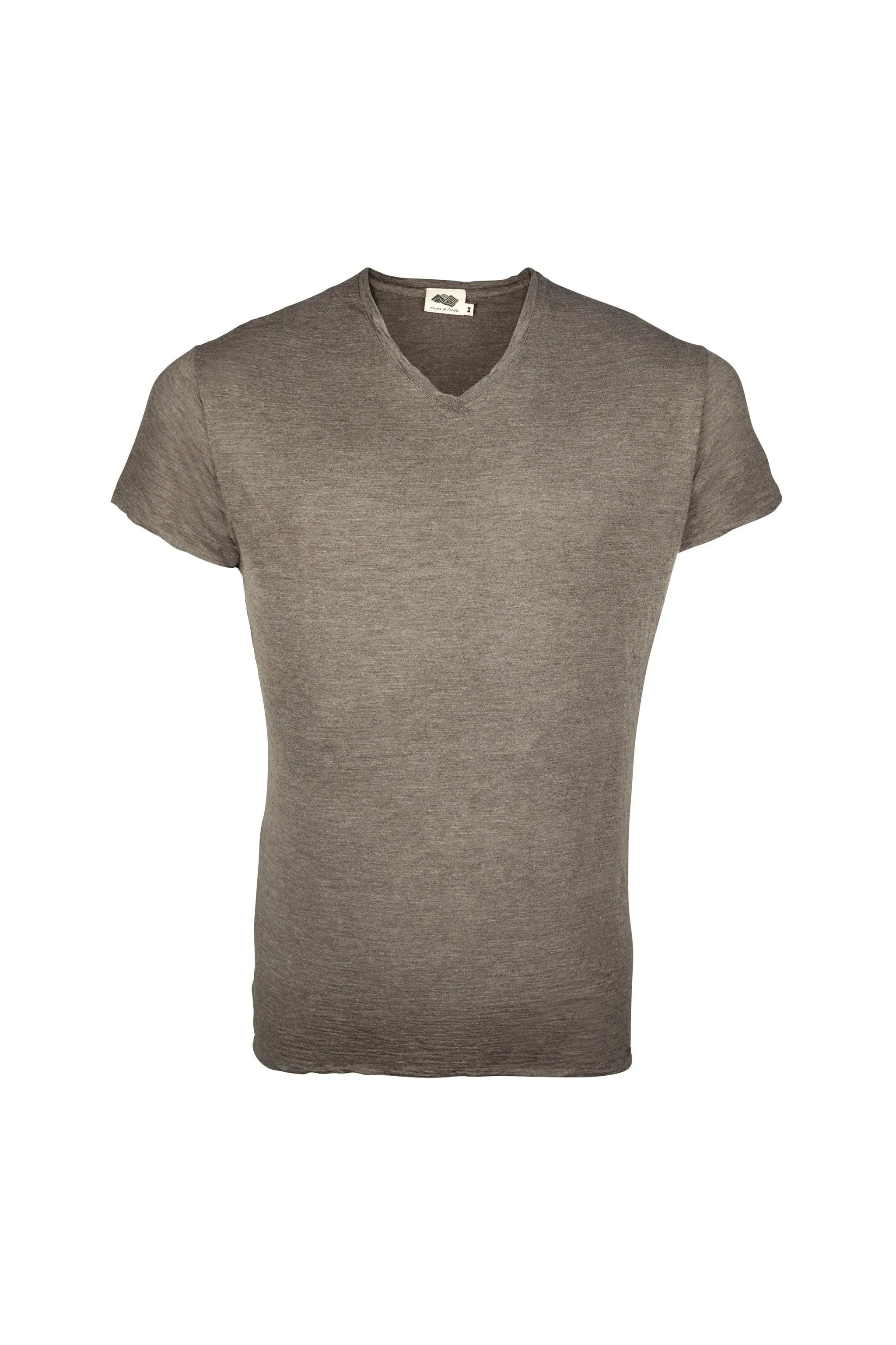 9 Pack - Men's Alpaca Wool V-Neck T-Shirts: 160 Ultralight