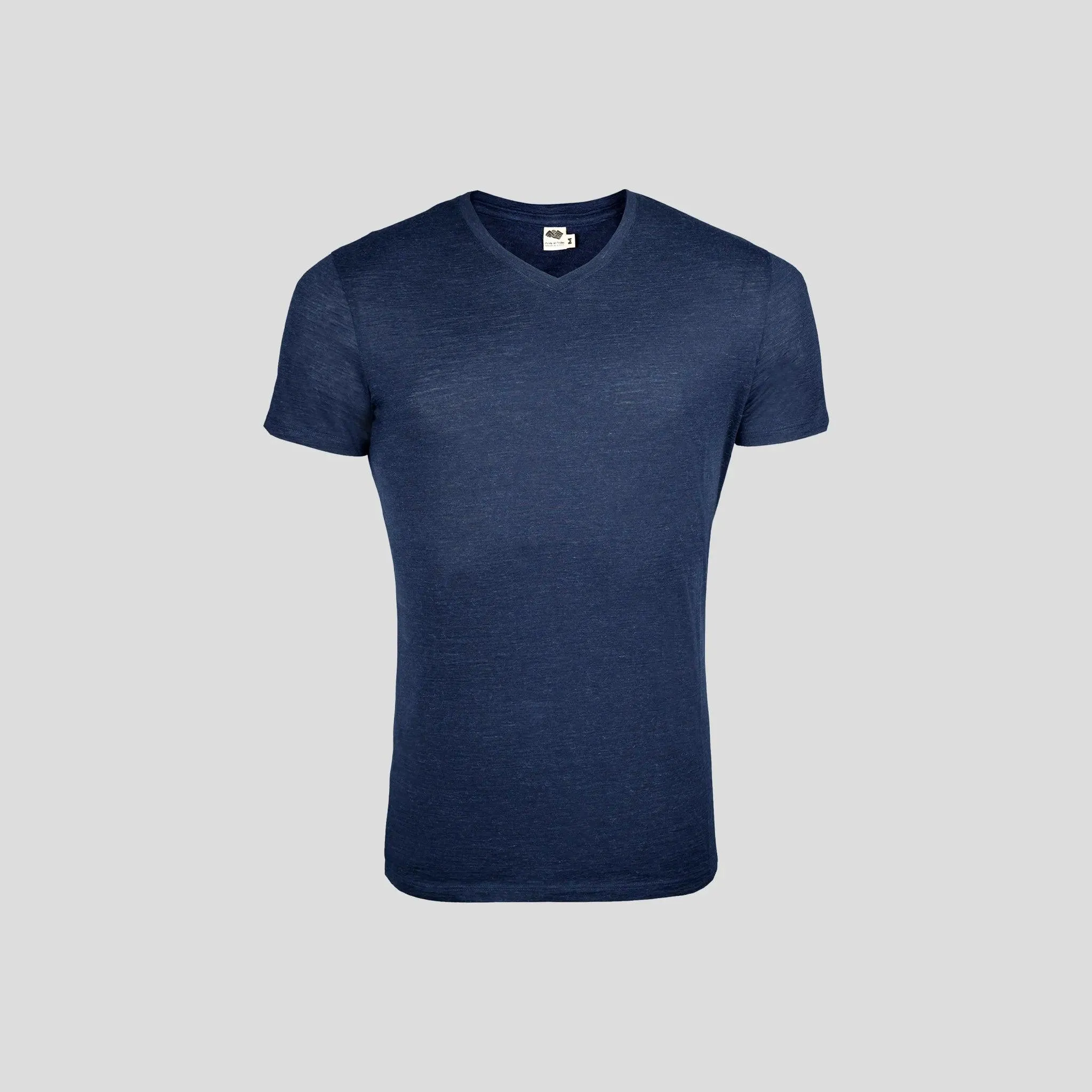 9 Pack - Men's Alpaca Wool V-Neck T-Shirts: 160 Ultralight