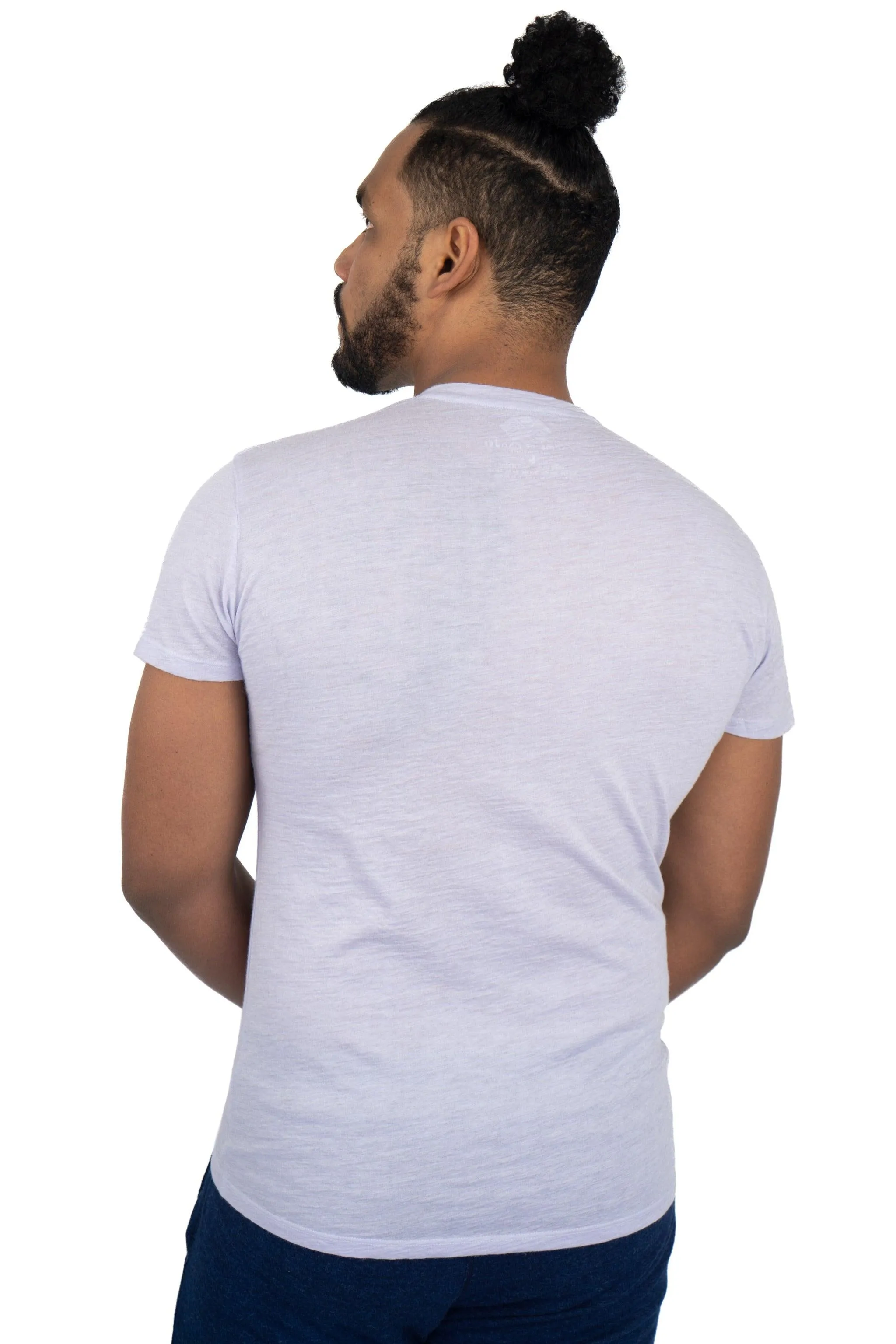 9 Pack - Men's Alpaca Wool V-Neck T-Shirts: 160 Ultralight