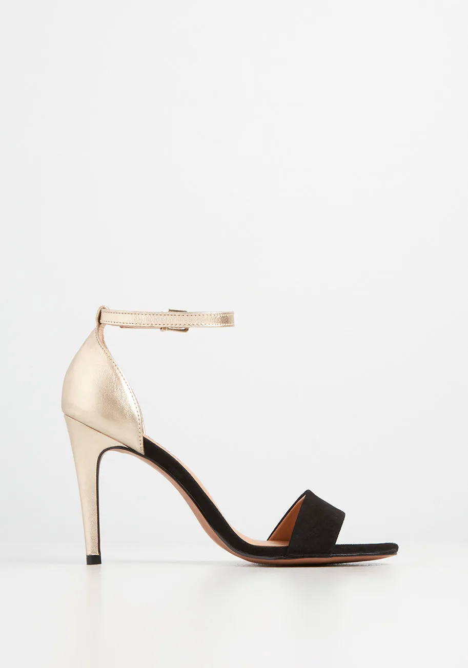 A Mile in Street Style Ankle Strap Heel