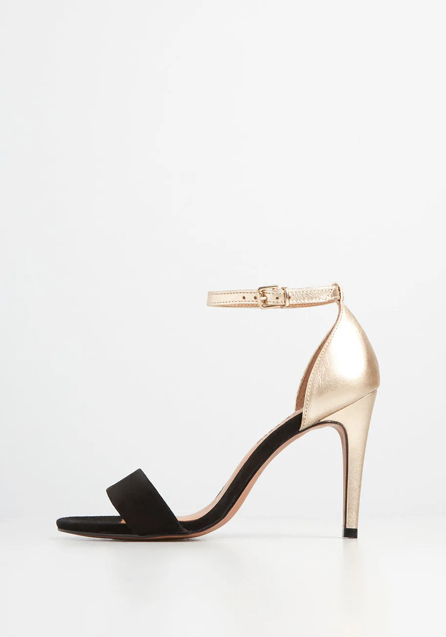 A Mile in Street Style Ankle Strap Heel