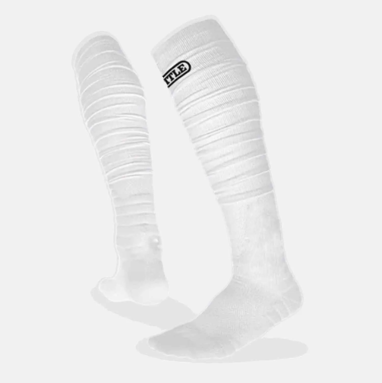 Adult White Long Football Socks