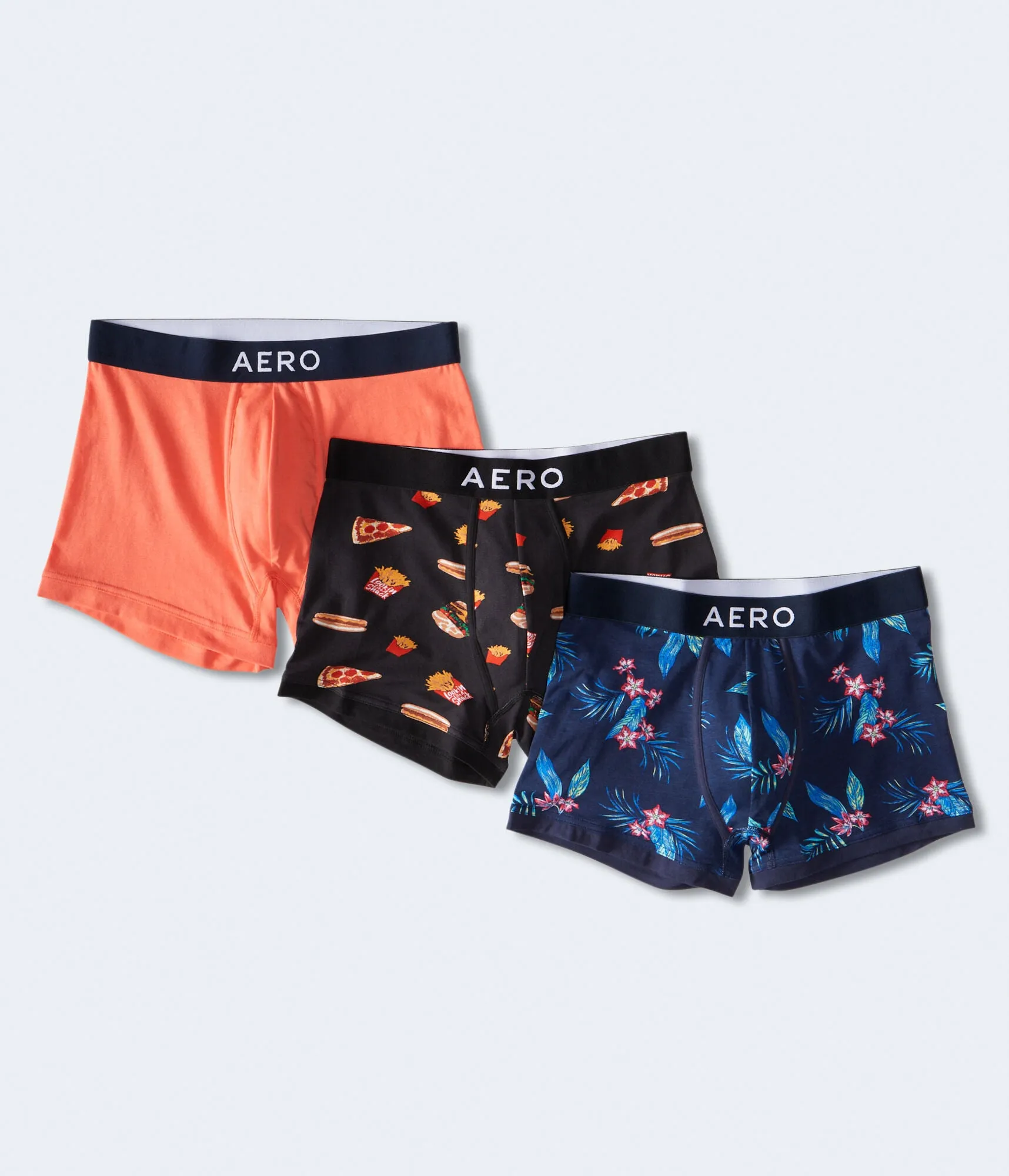 Aeropostale Mens' Fashion Knit Trunk 3-Pack - -colored - Size XL - Cotton - Teen Fashion & Clothing Multi