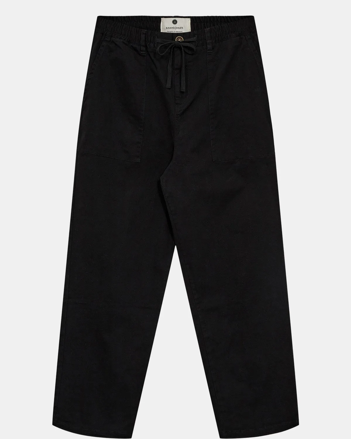 AKJAKOB FATIQUE PLEAT COTTON PANTS - Caviar