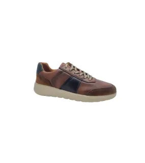 Ambitious Mens Premium Brown Leather Fashion Trainer 12981B-11172AM