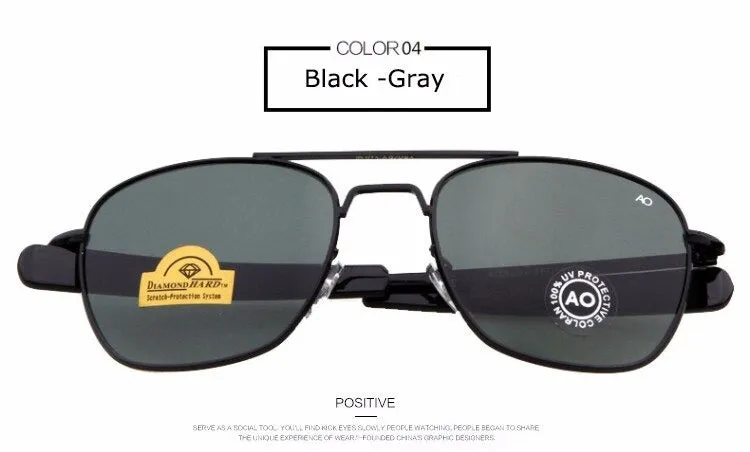 American Army Military Style Optical Men's Fashion AO Sunglasses