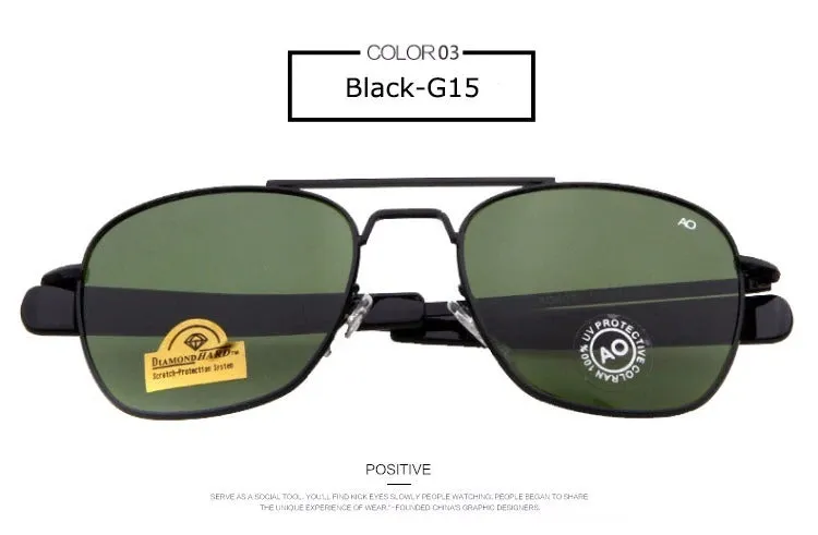 American Army Military Style Optical Men's Fashion AO Sunglasses