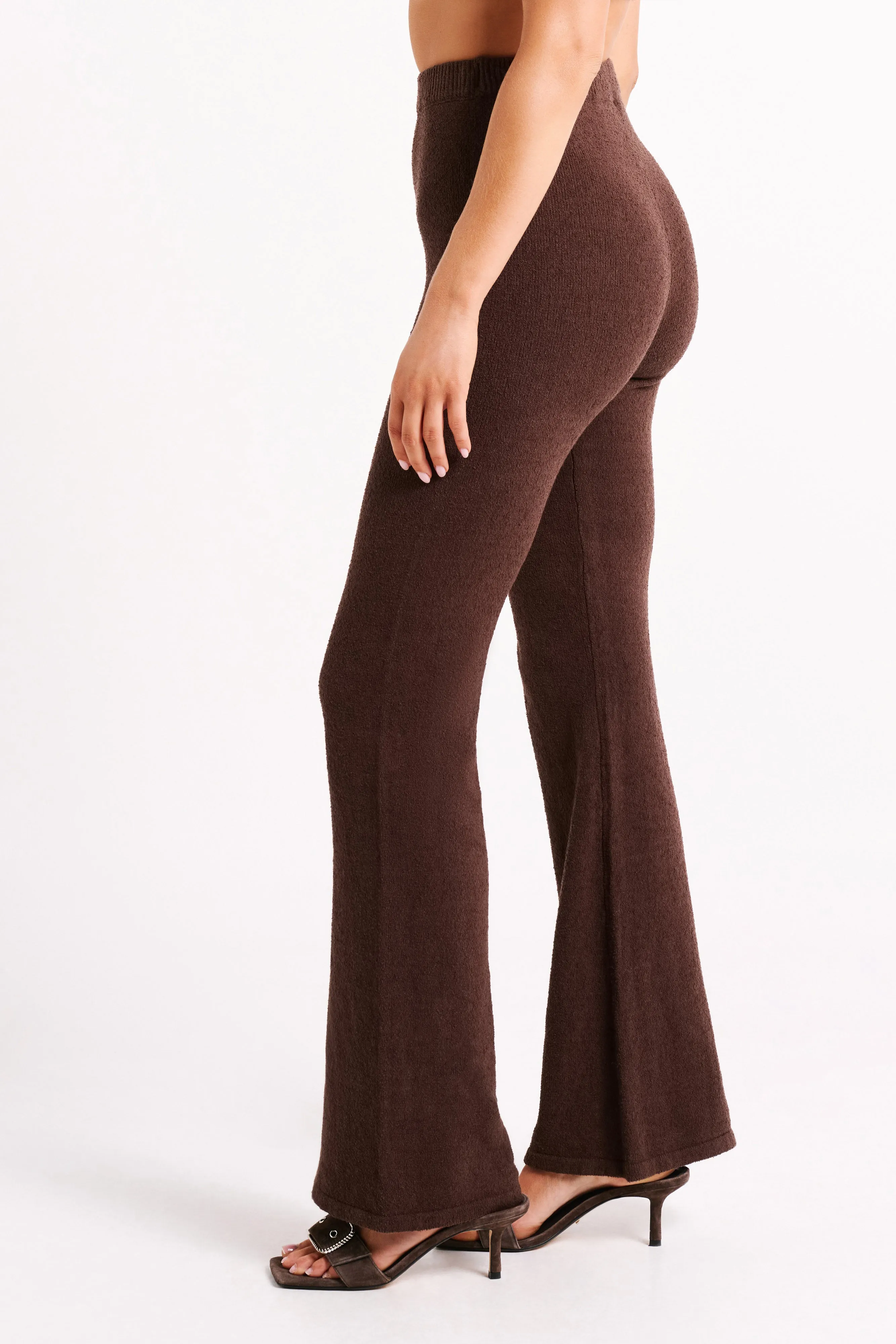 Angelina Knit Pants - Chocolate