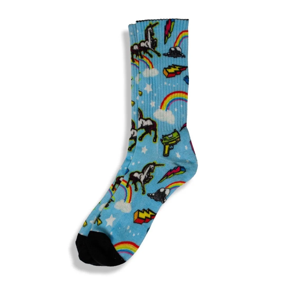 Battle Briefs Socks Unicorn