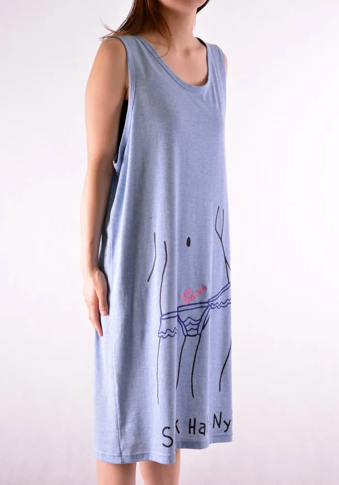 BERNHARD WILLHELM S20//30_SH LONG TANKTOP LIGHT BLUE