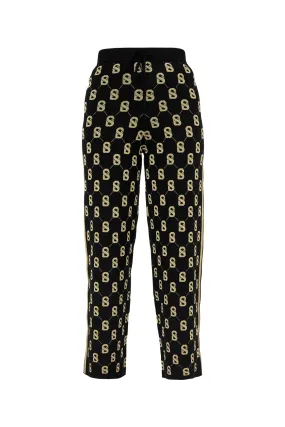 Blair Monogram Pants - Black