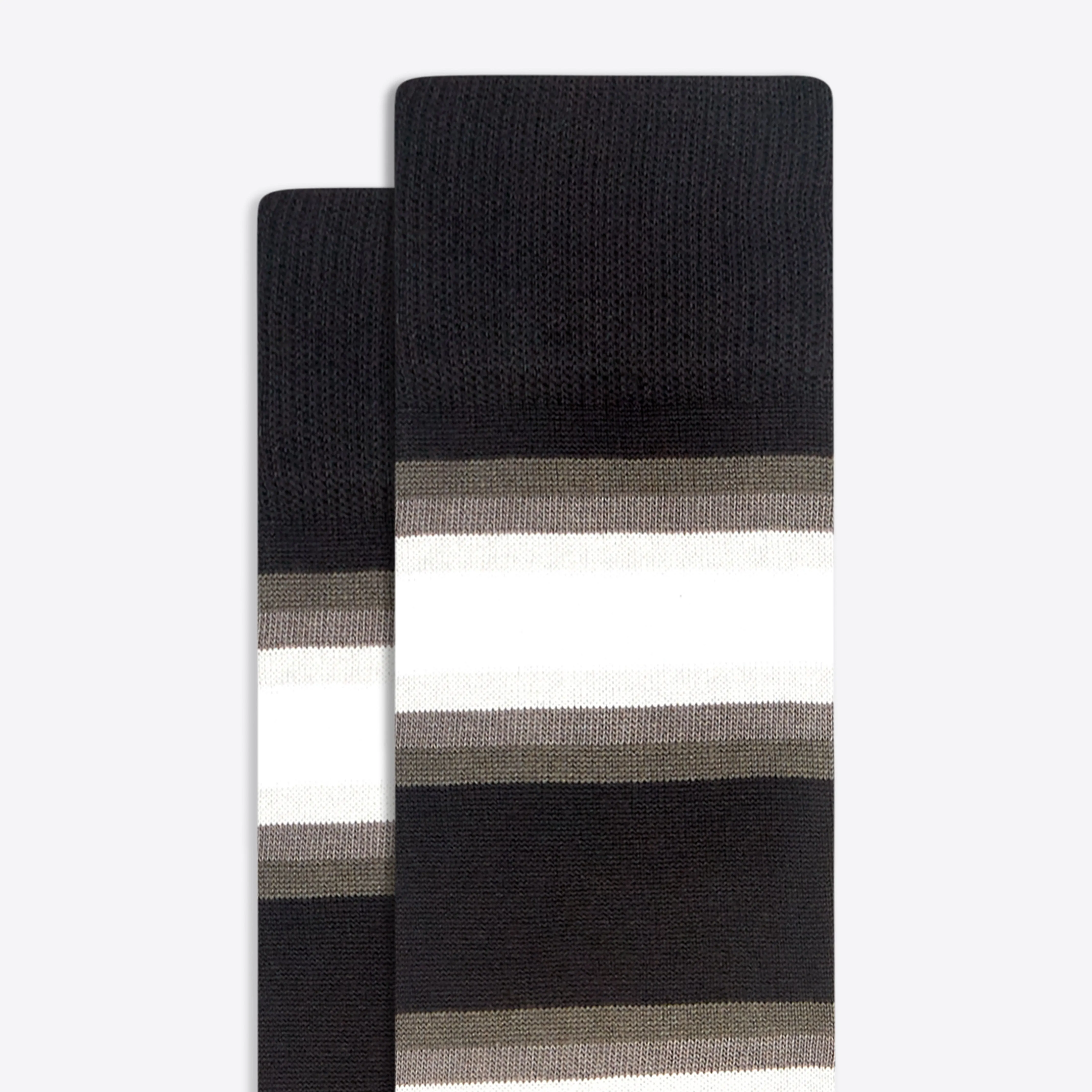 Block Stripe Mid-Calf Socks