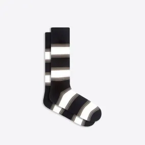 Block Stripe Mid-Calf Socks