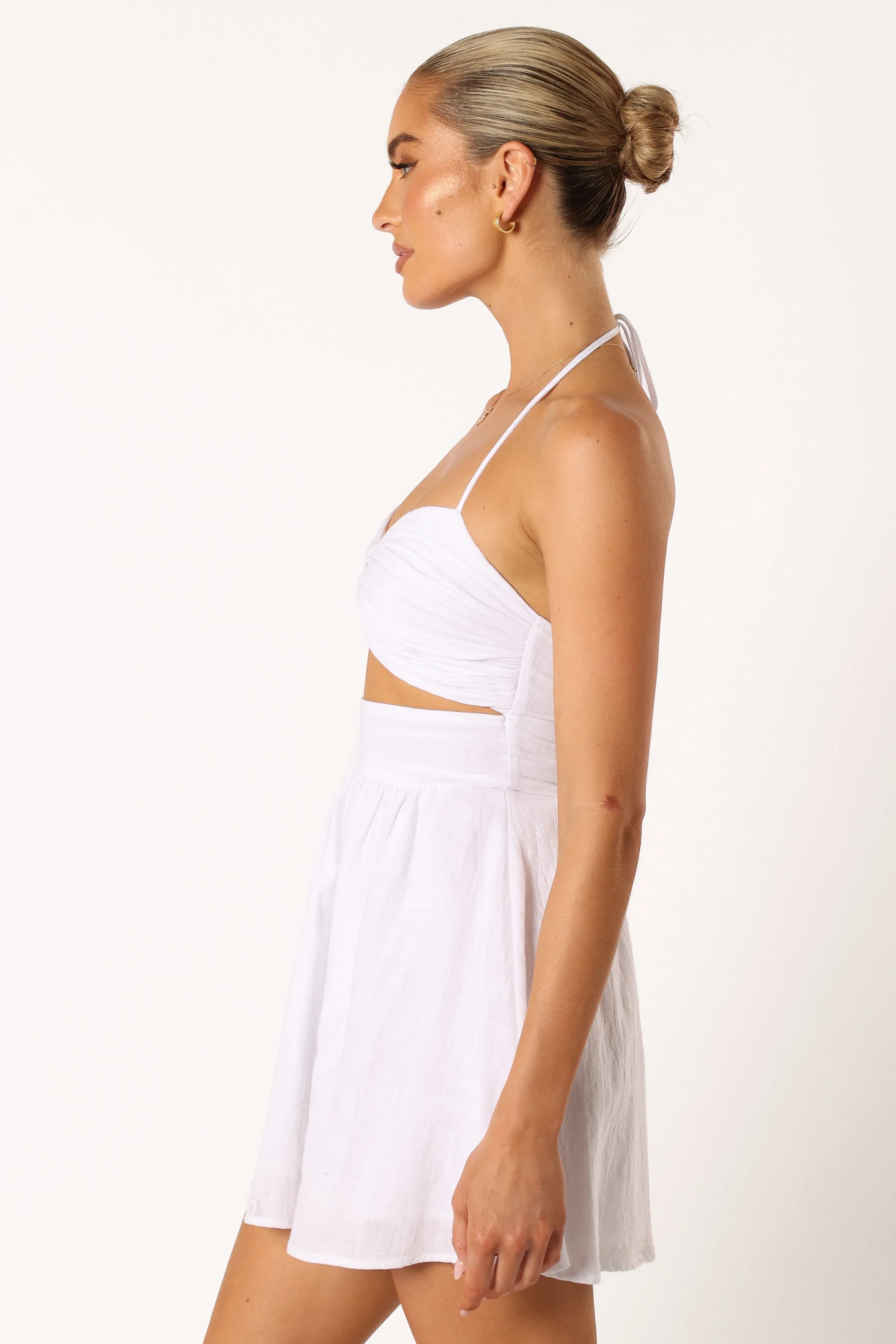 Boat Mini Dress - White