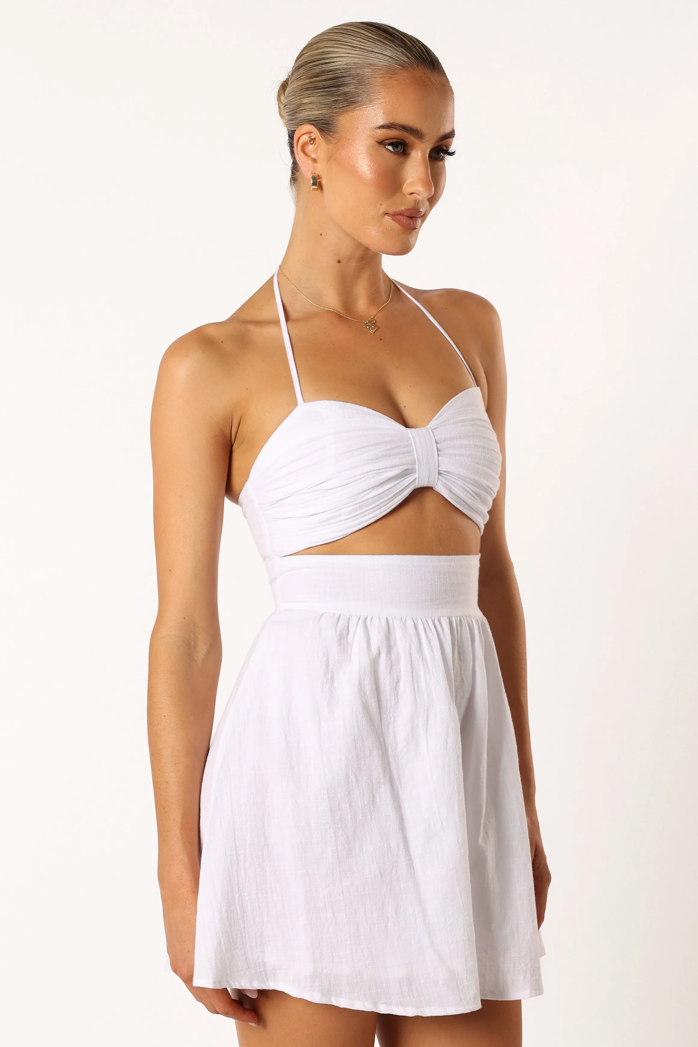 Boat Mini Dress - White