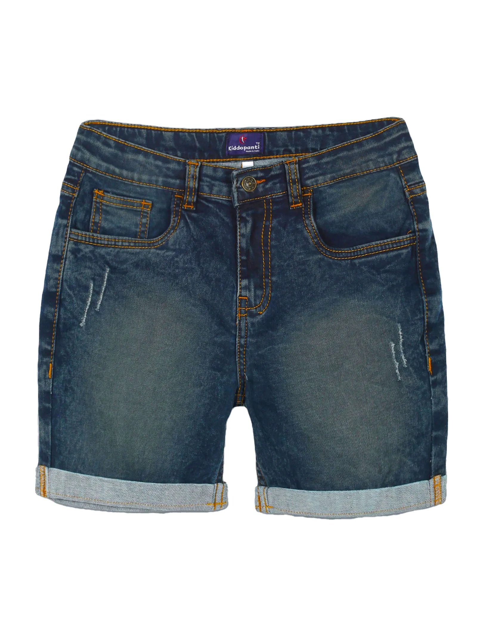 Boys Fashion Denim Rollup Shorts