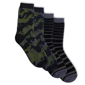 Boy's Hot Paws Print 2Pk Socks