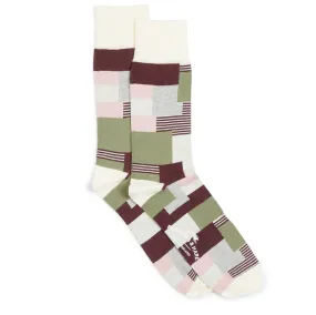 Burrows & Hare Patchwork Socks - Cream