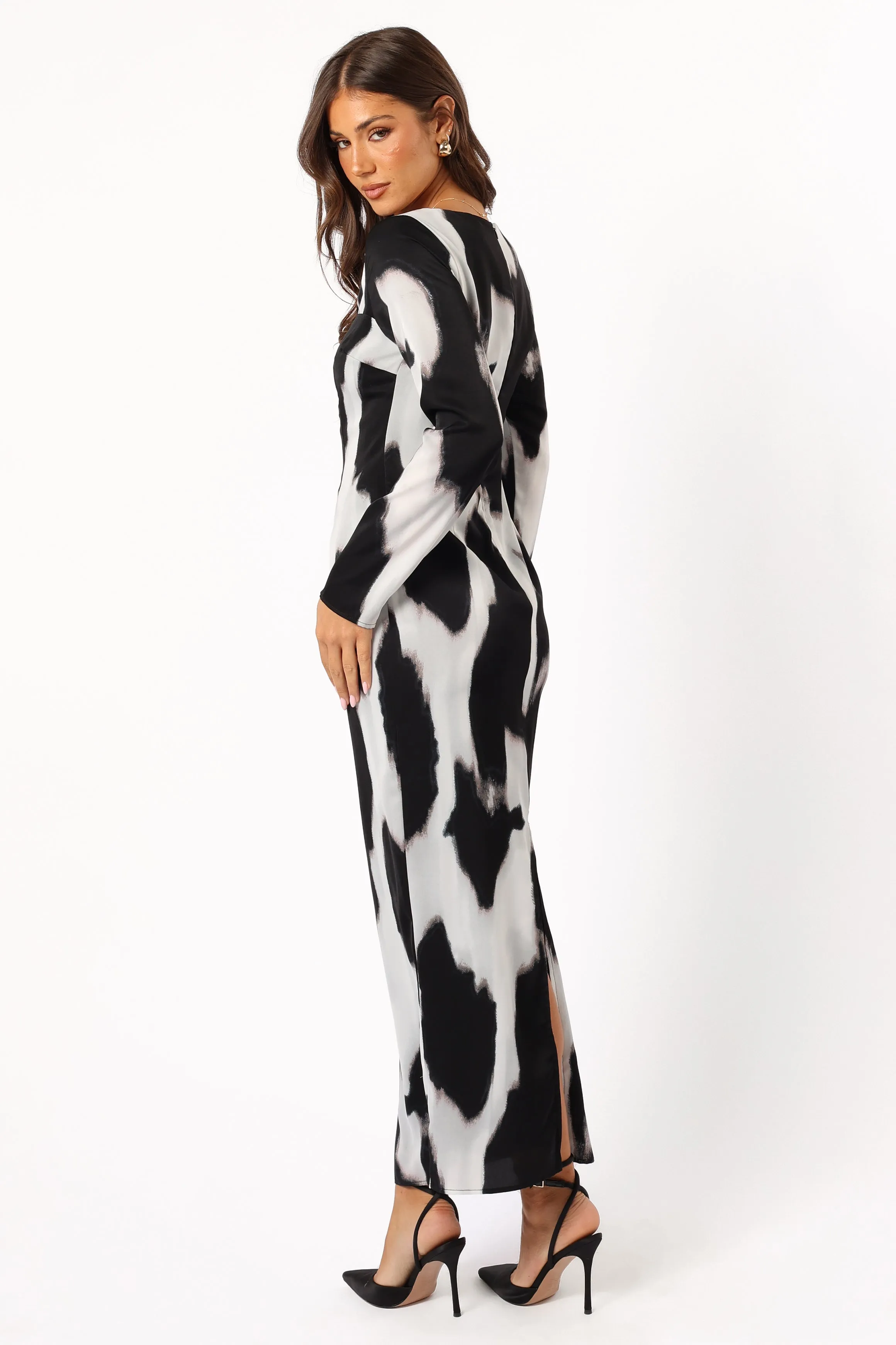 Christah Maxi Dress - Black/White