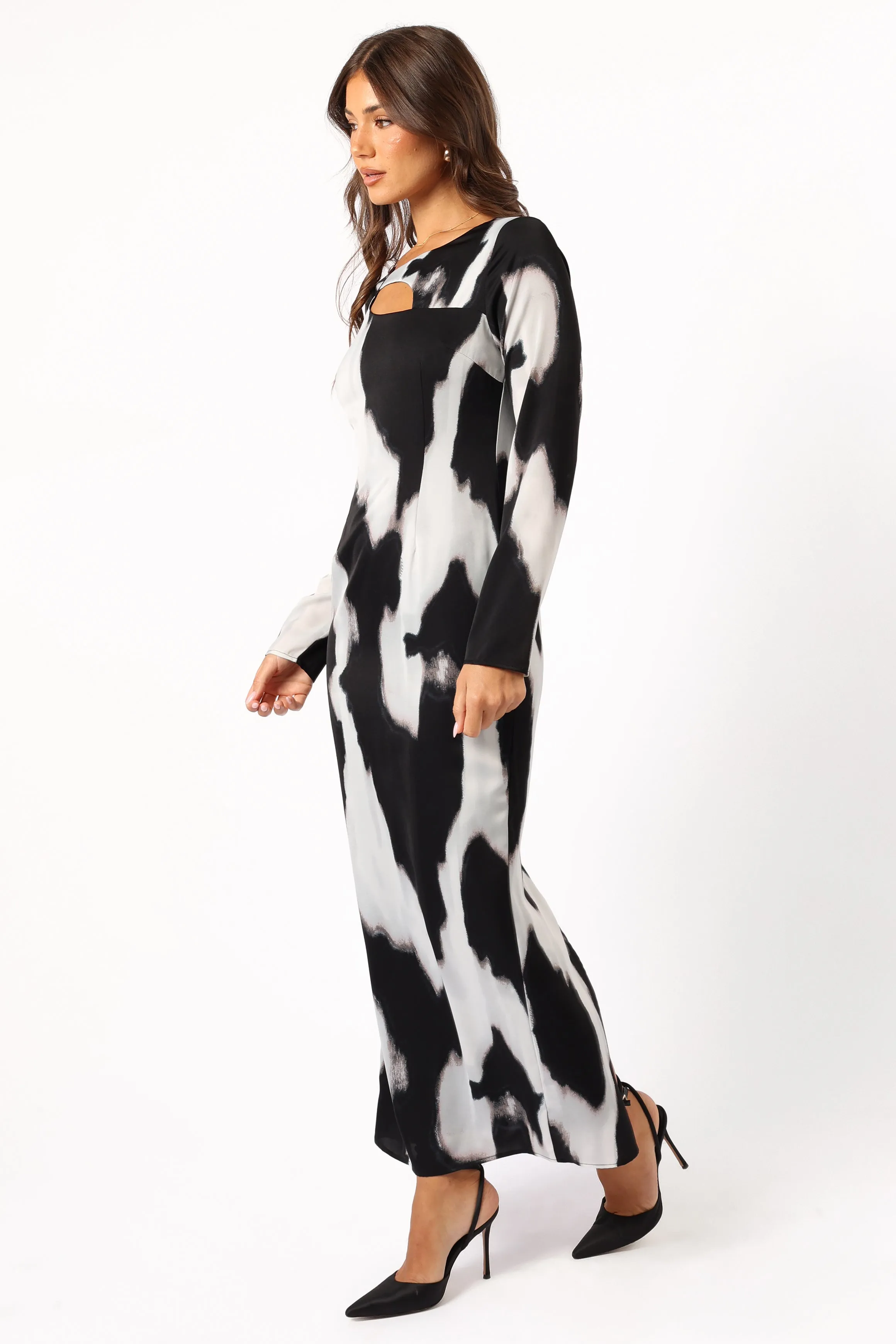 Christah Maxi Dress - Black/White