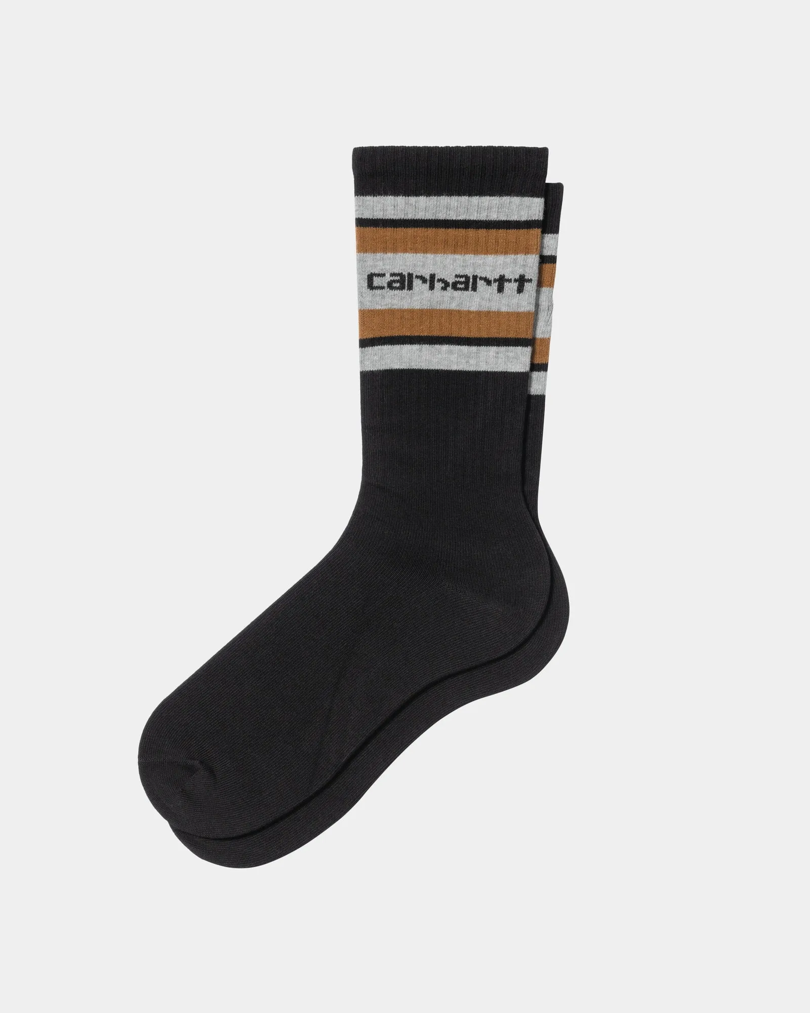 Connors Socks | Black / Grey Heather / Hamilton Brown