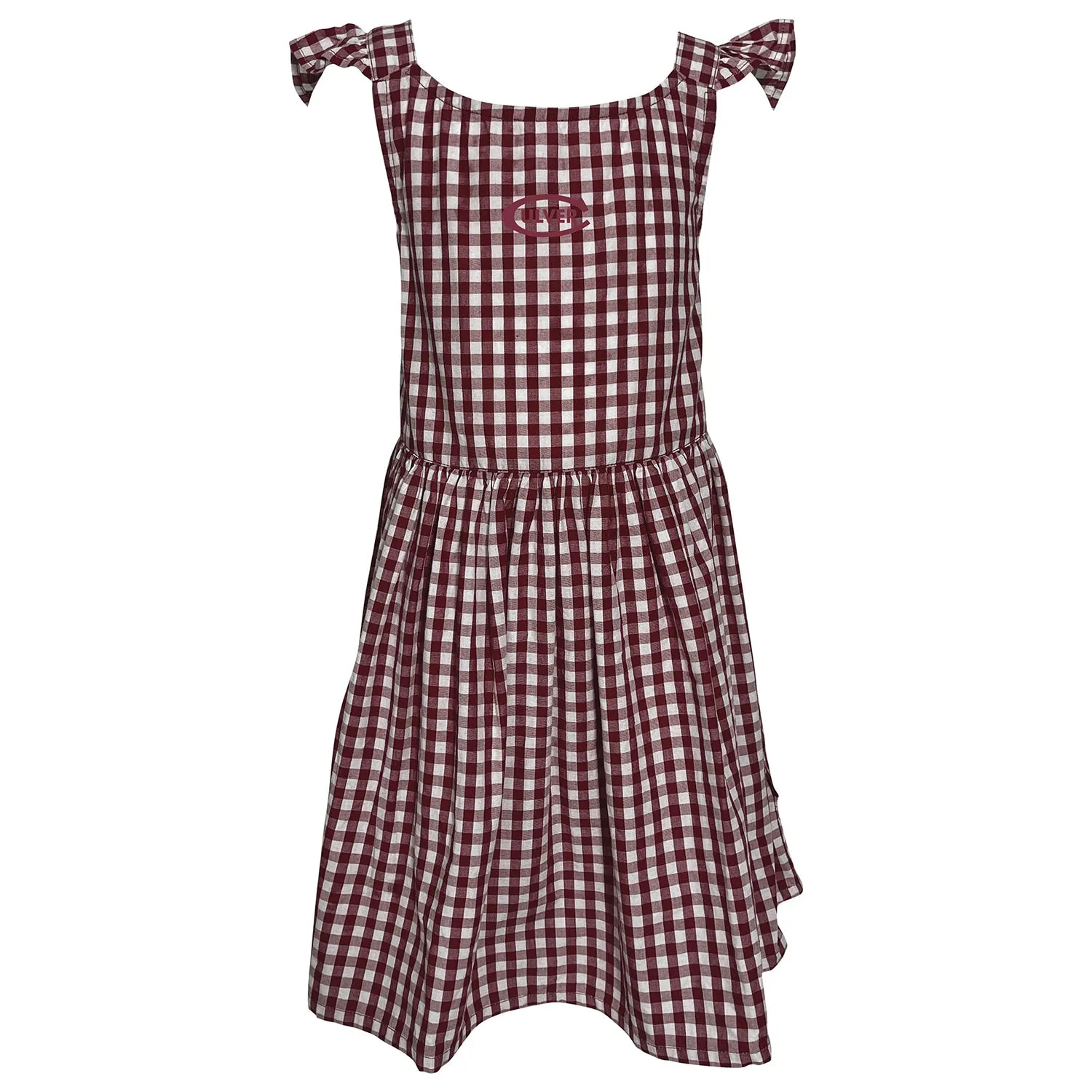 Constance Gingham Culver Dress - Toddler - Maroon / White