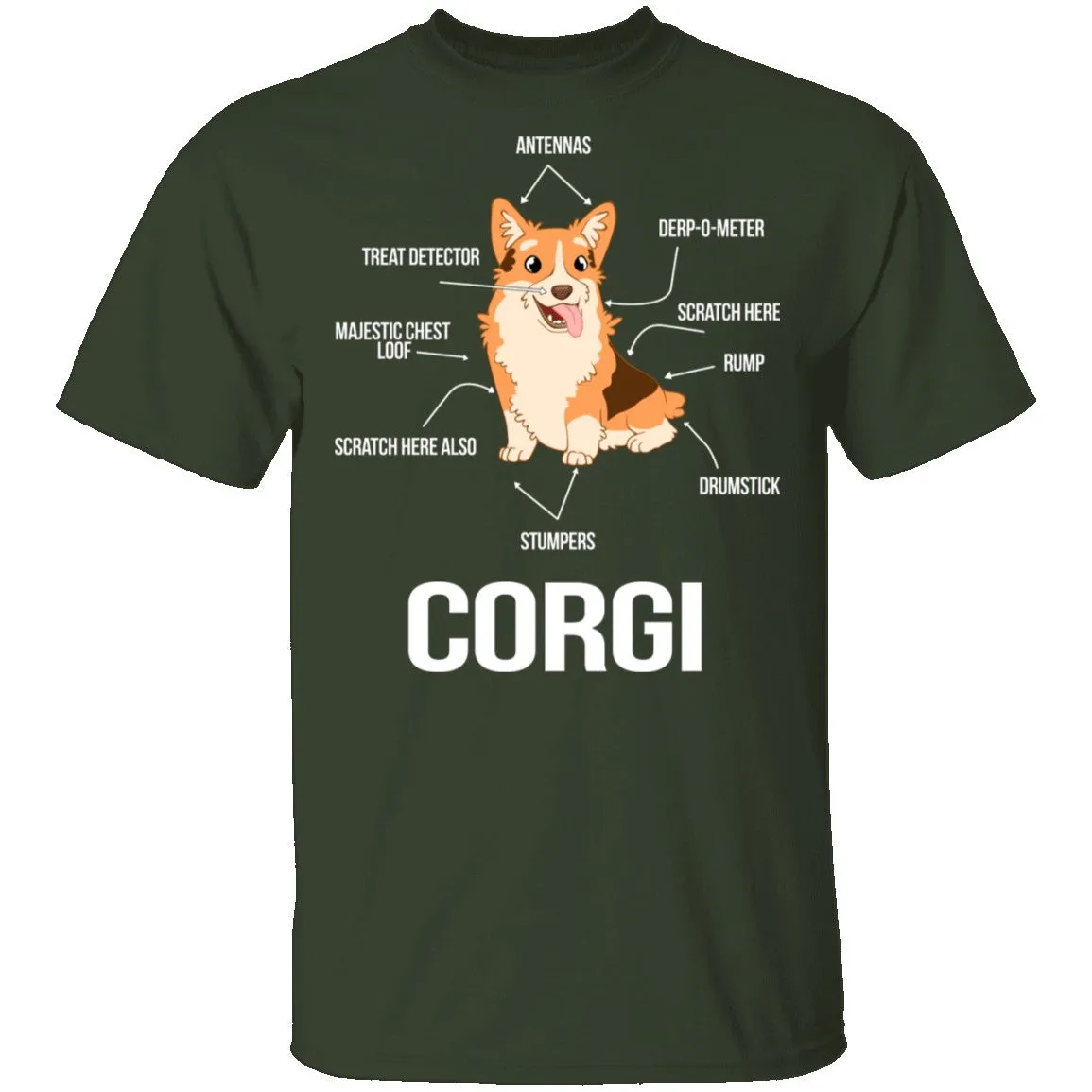 Corgi Anatomy T-Shirt