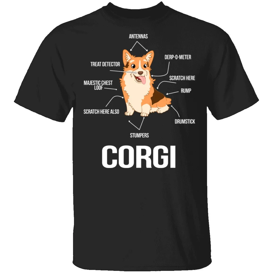 Corgi Anatomy T-Shirt