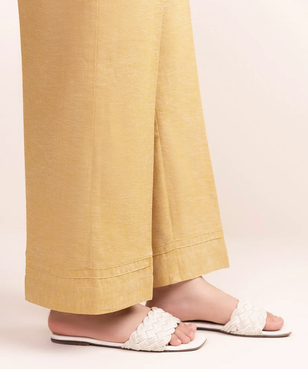 Cotton Linen Straight Pants