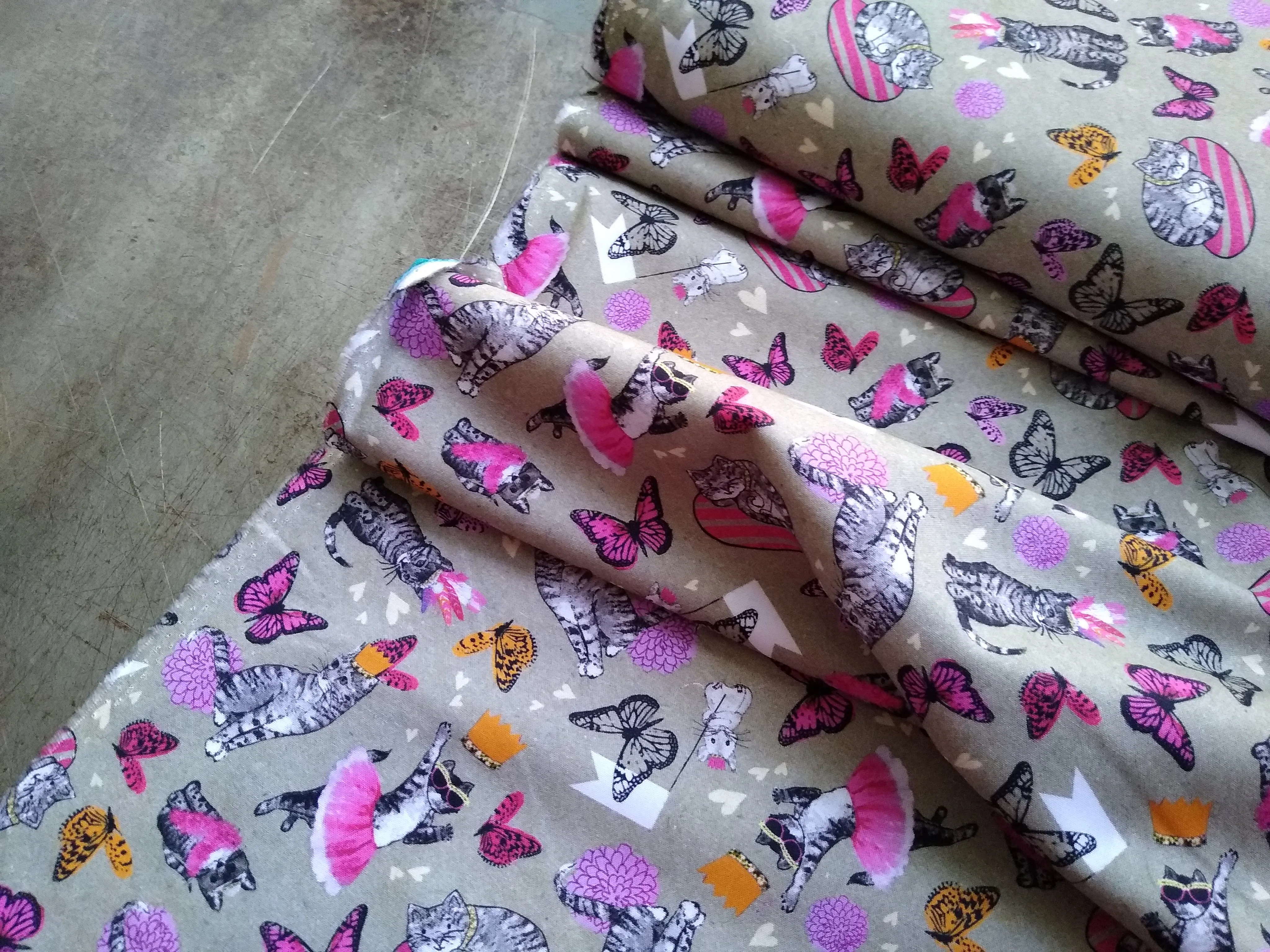 Cotton Print / Kitties n Tutus