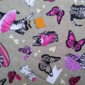 Cotton Print / Kitties n Tutus