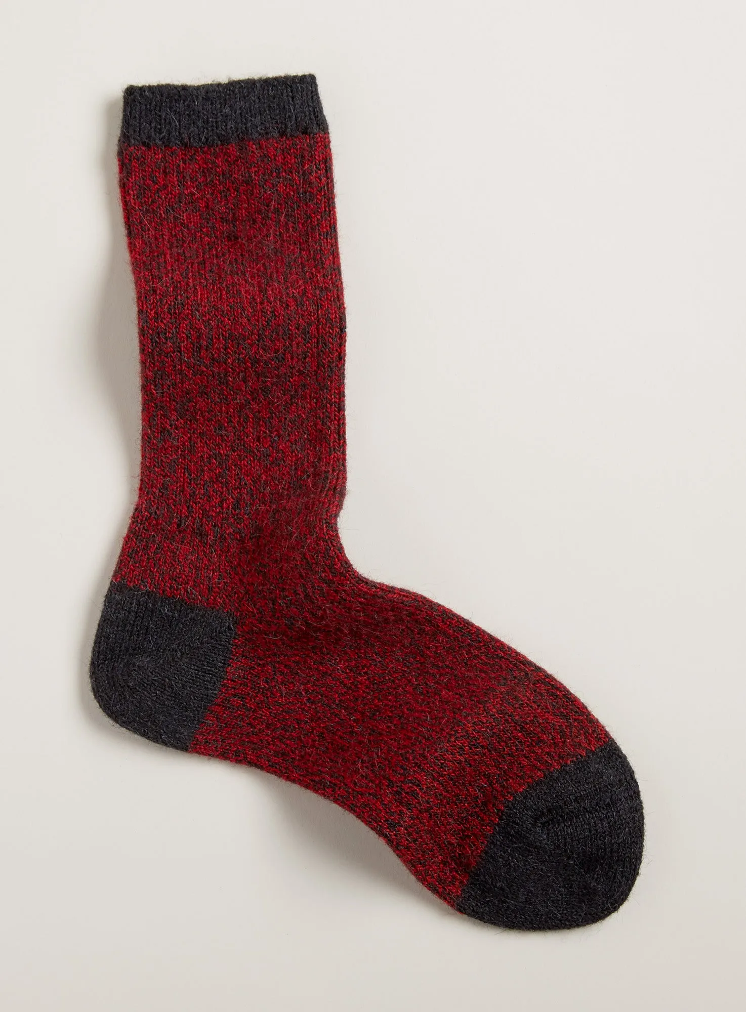 Cozy Alpaca Two-tone Socks