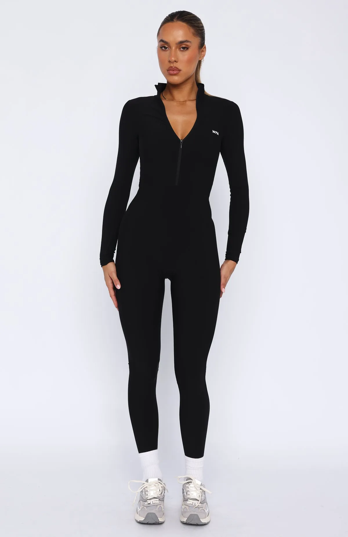 Exceed Long Sleeve Jumpsuit Black