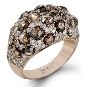 Fashion Ring in 18k Gold with Diamonds