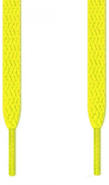 Fashion Shoe Laces Neon Yellow