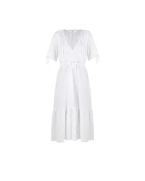 FRESH LINEN DRESS WHITE