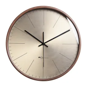 Gold Bauhaus Style Wall Clock