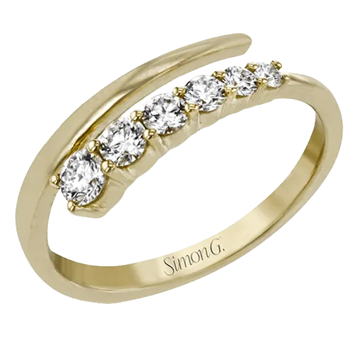 Harmonie Fashion Ring In 18k Gold With Diamonds