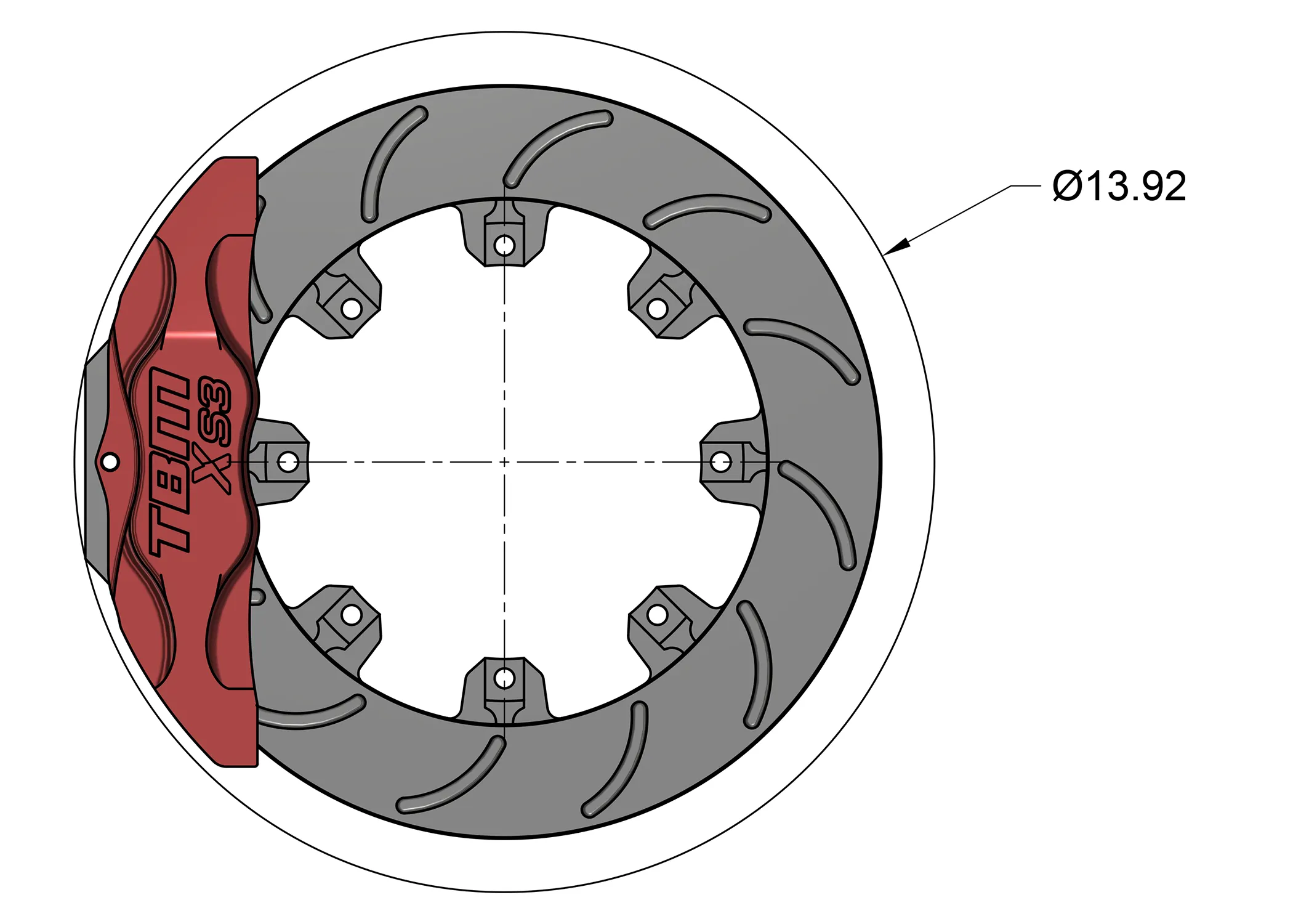 Hellcat Rear XS3 Extreme Street Brake Kit